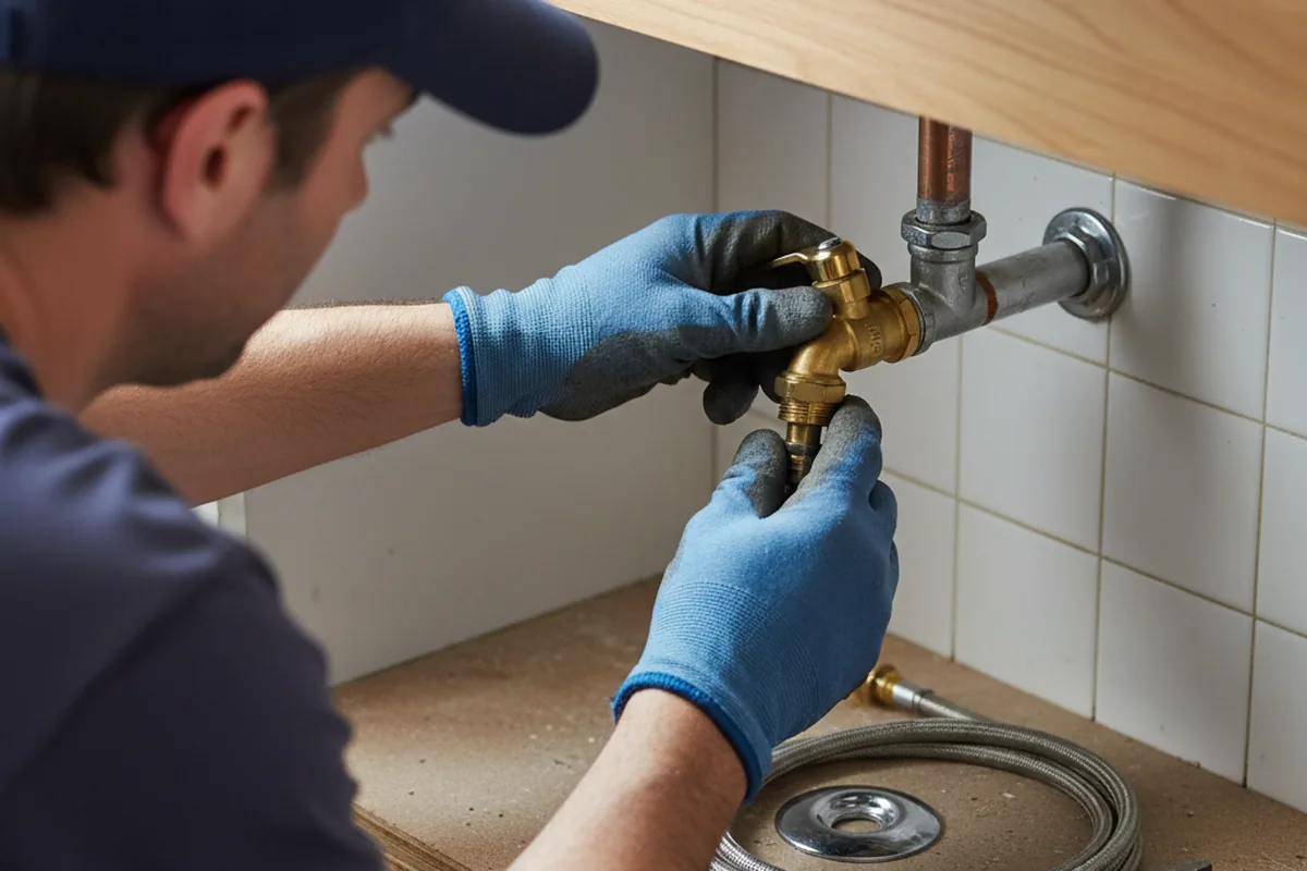 Shutoff valve and fitting work during Faucet and Fixture Repair in Tatamy